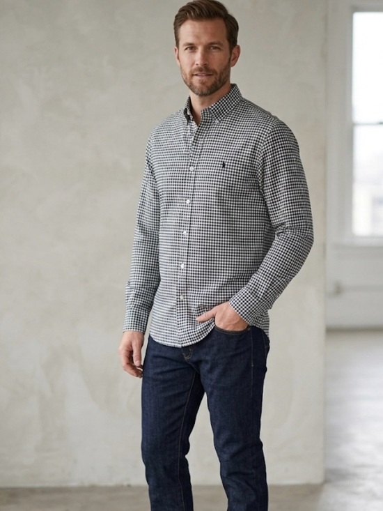 Ralph Lauren Other - Ralph Lauren Black and White Gingham Button-Down Shirt size XL